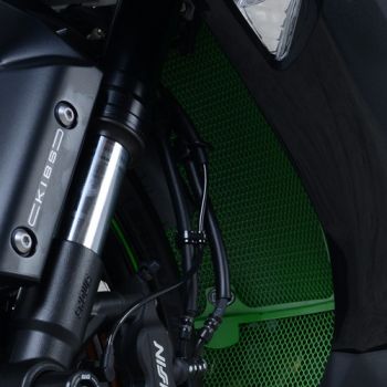 Kawasaki ZX 636 ab 2019- R&G Kühlergitter Wasserkühler grün water radiator grilles green line