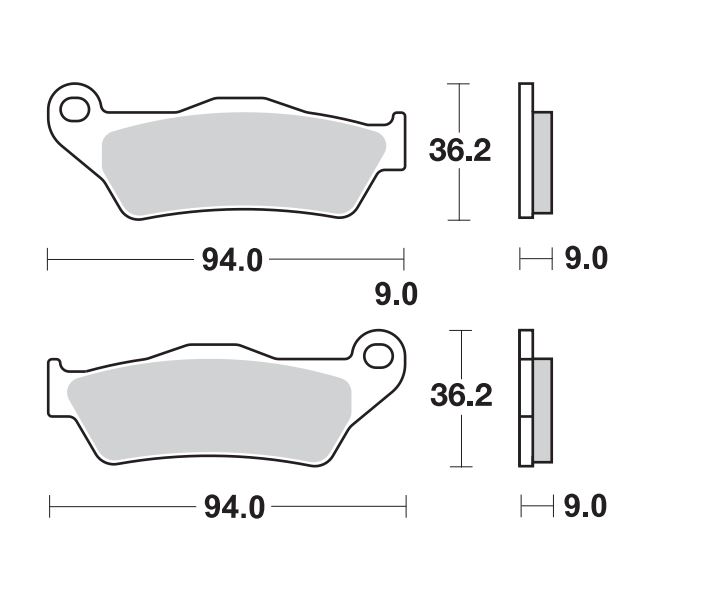 BRAKING Bremsbelag 970CM56 hinten Sintermetall Racing