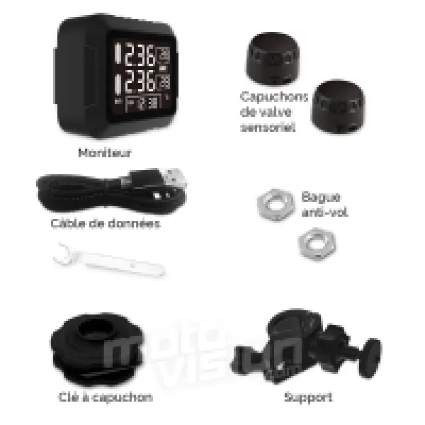 TPMS Wasserdicht Motorrad Reifendruck Kontrollsystem Sensor, Sonnenschutz Tpms System M3 TPMS