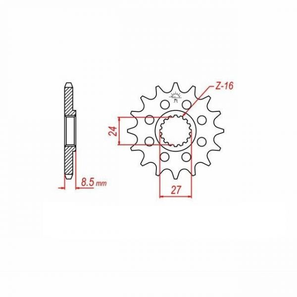 DID Kettensatz mit 520ZVM-X Kette, Farbe gold, für Suzuki GSX-R1000, Modelljahr 2009-2016