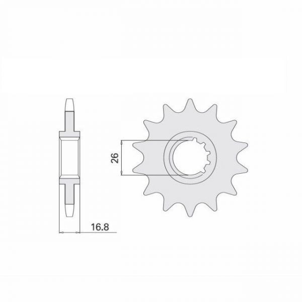DID Kettensatz mit 525ZVM-X2 Kette, Farbe standard, für Honda CBR600RR, Typ PC37, Modelljahr 2003-2006