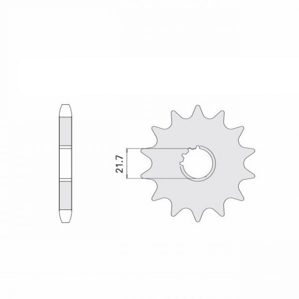 DID Kettensatz mit 525VX3 Kette, Farbe standard, für Suzuki GSR600, Modelljahr 2006-2011