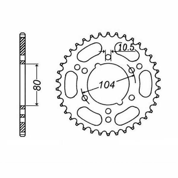 DID Kettensatz mit 520ZVM-X Kette, Farbe gold, für Kawasaki ZX6RR, Typ ZX600N, Modelljahr 2005-2006 und ZX6R, Typ ZX636C, Modelljahr 2005-2006v