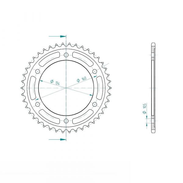 DID Kettensatz mit 530ZVM-X2 Kette, Farbe standard, für Honda CBR1000RR, Modelljahr 2006-2007