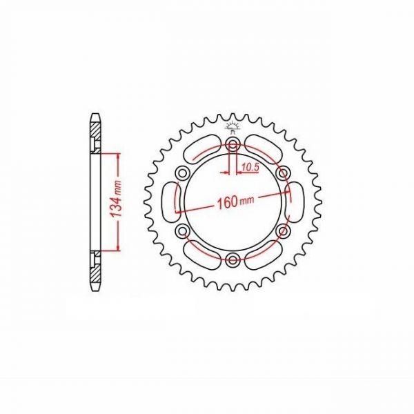 DID Kettensatz mit 520ZVM-X Kette, Farbe gold, für Honda CBR1000RR Fireblade, Typ SC82, Modelljahr 2022-2023