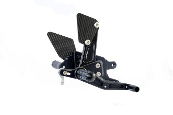 MG Biktec Fußrastenanlage mit ABE, gültig in D - A - CH für Suzuki GSX-R 600 2011-2015 und  Suzuki GSX-R 750 2011-2016