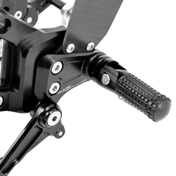 MG-Biketec Sportfussrastenanlage / Rastenanlage / Fußrastenanlage für Kawasaki ZX 10R ab 2016 mit ABE, gültig in D - A - CH