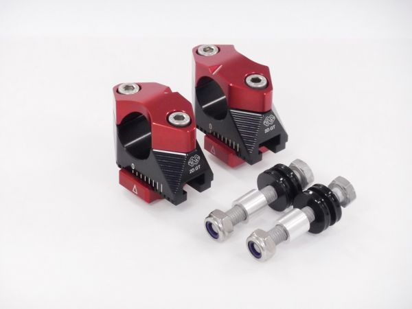 GILLES TOOLING 2DGT Verstellbare Lenkerböcke für Yamaha MT09, Typ RN43, Modelljahr 17-20 (2DGT-02-17-B)