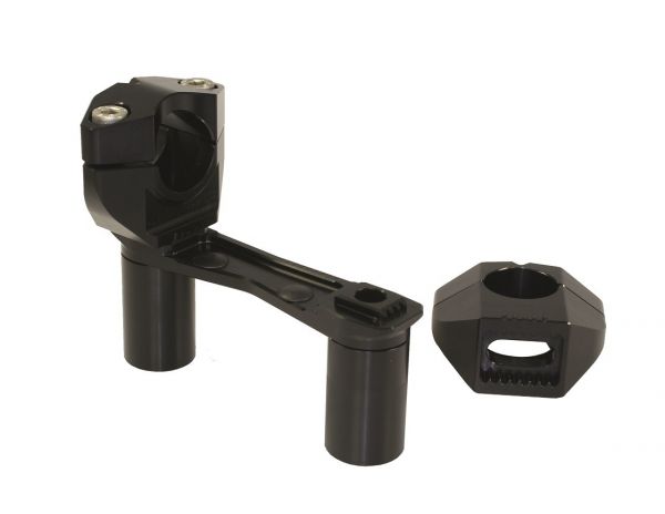 GILLES 2DGT verstellbare Lenkerböcke schwarz für Ducati Multistrada 1200, 1200S, 1260 BJ 15-21 , Multistrada 950 /S  BJ 17-21, Multistrada V2/S BJ 21- , Triumph Tiger 1200 GT / Rally BJ 22- , Yamaha Tenere 700 / Rally / World Raid  BJ19- 22   (2DGT-06.b)