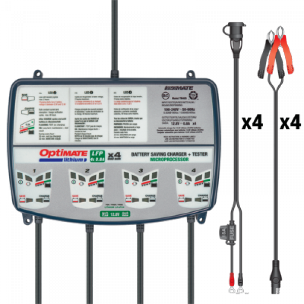 Batterieladegerät OptiMate Lithium Quad Bank