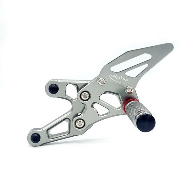 TRACK  Fußrastenanlage titan BMW S1000RR Typ K10, Modelljahr 2015-16, Typ 2R10, Modelljahr 2017-, BMW S1000R Typ 2R10, Modelljahr 2017- ABE
