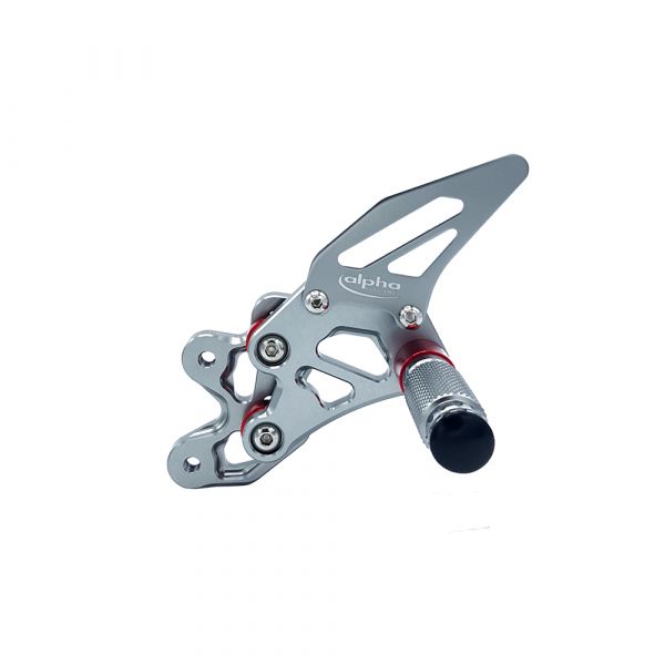 TRACK  Fußrastenanlage titanfarben Suzuki GSX-R600 2006-2010 mit ABE