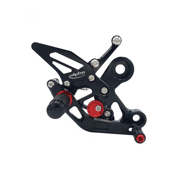 TRACK Fußrastenanlage titanfarben Suzuki GSX-R750 2011-2017 mit ABE