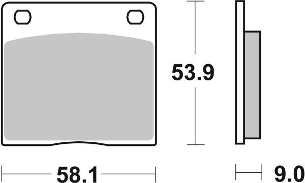 Bremsbelag SBS 512HF Street Ceramic
