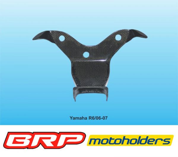 Yamaha YZF 600 R6 2006 bis 2007 Motoholders Verkleidungshalter Carbon Racing für Serieninstrumente fairing holder carbon