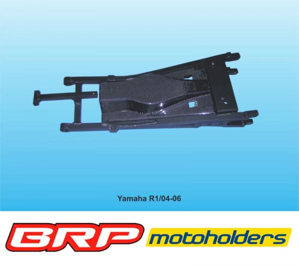Motoholders Rahmenheck Yamaha YZF 1000 R1 2004 bis 2006 RN12 Motoholders R1 2004-2006 Alu Heckrahmen mit Carbon Platte