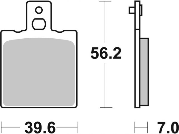 Bremsbelag SBS 519HF Street Ceramic