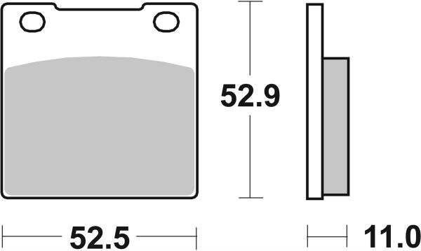 Bremsbelag SBS 526HF Street Ceramic