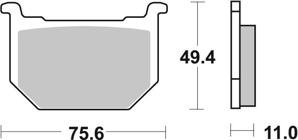 Bremsbelag SBS 533HF Street Ceramic