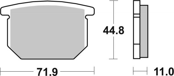 Bremsbelag SBS 534HF Street Ceramic