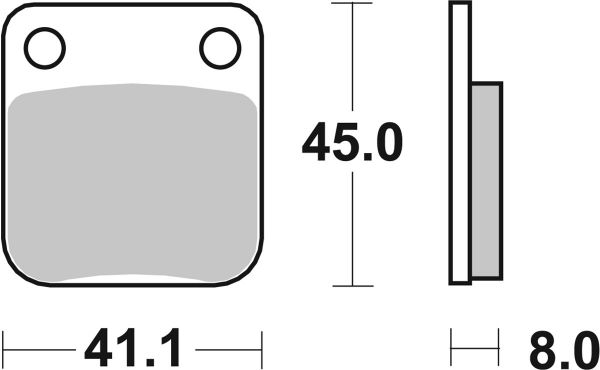 Bremsbelag SBS 536HF Street Ceramic