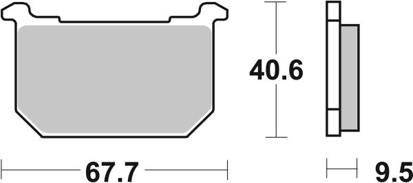 Bremsbelag SBS 540HF Street Ceramic
