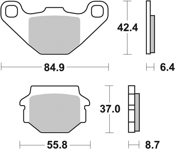 Bremsbelag SBS 541HF Street Ceramic