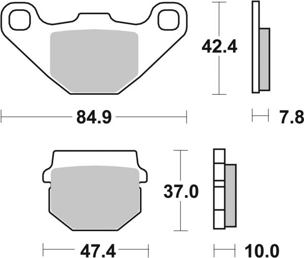 Bremsbelag SBS 548HF Street Ceramic
