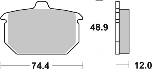 Bremsbelag SBS 549H.HF Street High Power Ceramic