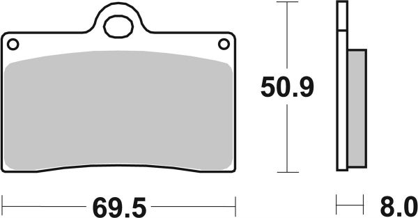 Racing Bremsbelag SBS 566 DC Dual Carbon