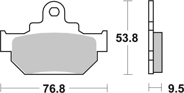 Bremsbelag SBS 582HF Street Ceramic