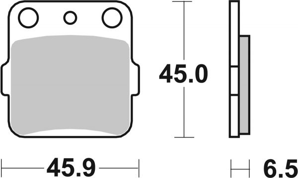 Bremsbelag SBS 584HF Street Ceramic