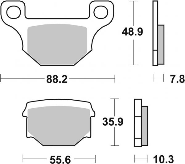 Bremsbelag SBS 585HF Street Ceramic