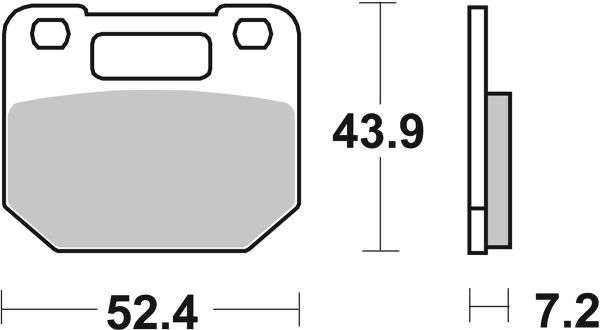 Bremsbelag SBS 587HF Street Ceramic