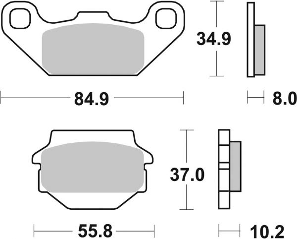 Bremsbelag SBS 591HF Street Ceramic