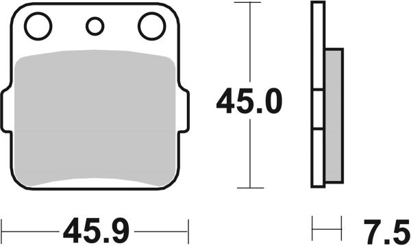 Bremsbelag SBS 592HF Street Ceramic