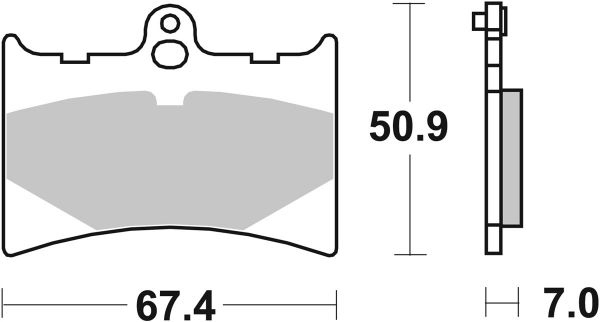 Bremsbelag SBS 601HF Street Ceramic