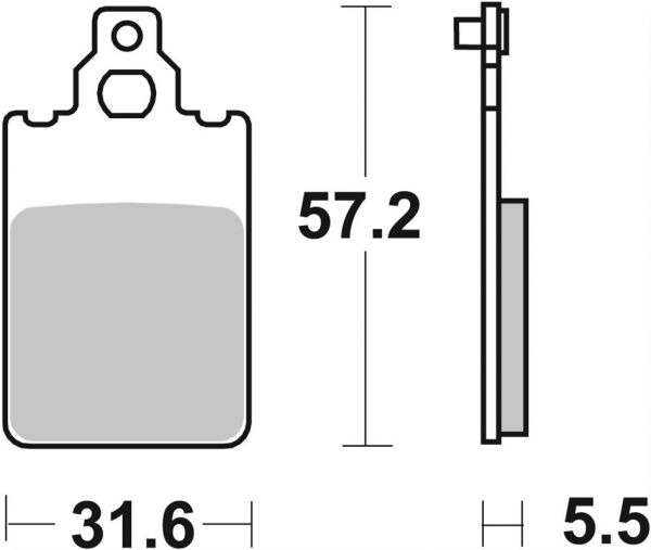 Bremsbelag SBS 607HF Street Ceramic