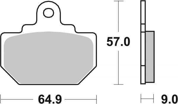 Bremsbelag SBS 610HF Street Ceramic