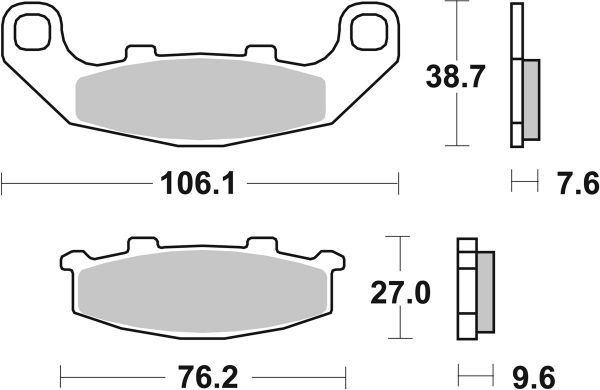 Bremsbelag SBS 615HF Street Ceramic