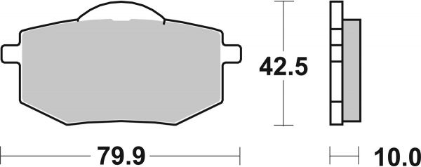 Bremsbelag SBS 616HF Street Ceramic