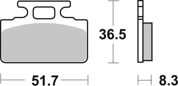 Bremsbelag SBS 618HF Street Ceramic