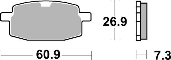Bremsbelag SBS 619HF Street Ceramic