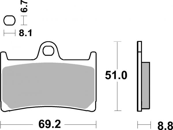 Racing Bremsbelag SBS 634 DC Dual Carbon