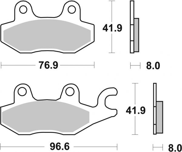 Bremsbelag SBS 638HF Street Ceramic