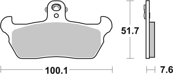 Bremsbelag SBS 641HF Street Ceramic