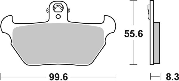 Bremsbelag SBS 644HF Street Ceramic