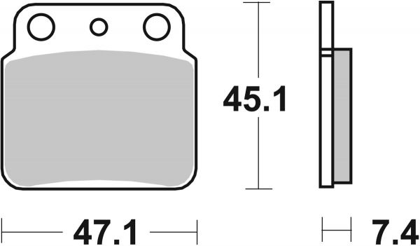 Bremsbelag SBS 649HF Street Ceramic