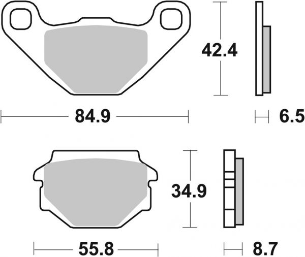 Bremsbelag SBS 651HF Street Ceramic