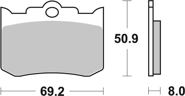 Racing Bremsbelag SBS 678 DC Dual Carbon